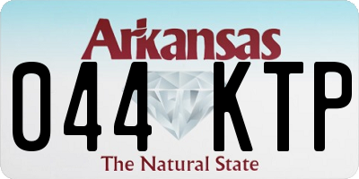 AR license plate 044KTP