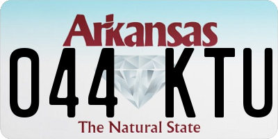 AR license plate 044KTU