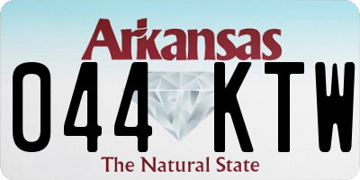 AR license plate 044KTW