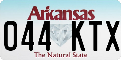 AR license plate 044KTX