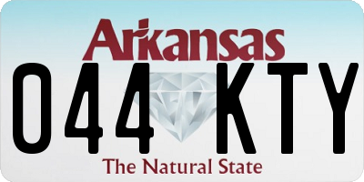 AR license plate 044KTY