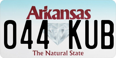 AR license plate 044KUB