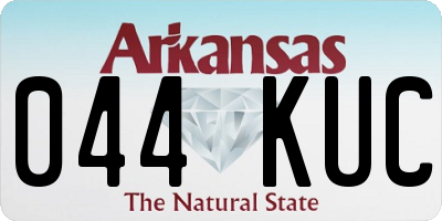 AR license plate 044KUC