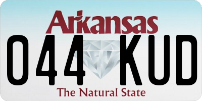 AR license plate 044KUD