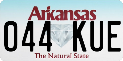 AR license plate 044KUE