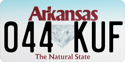 AR license plate 044KUF