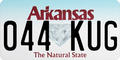 AR license plate 044KUG
