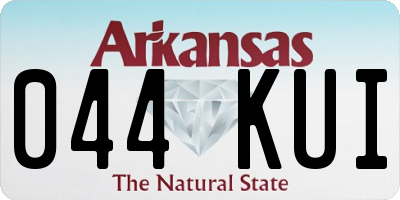 AR license plate 044KUI