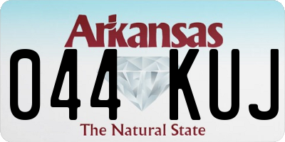 AR license plate 044KUJ