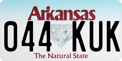 AR license plate 044KUK
