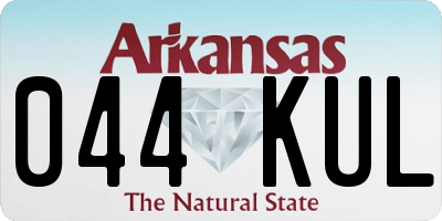 AR license plate 044KUL
