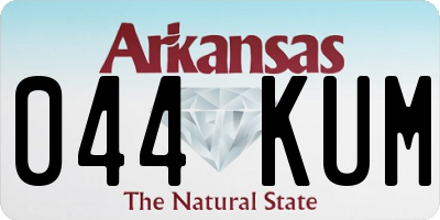 AR license plate 044KUM