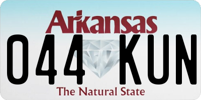 AR license plate 044KUN