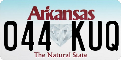 AR license plate 044KUQ
