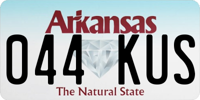 AR license plate 044KUS