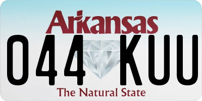 AR license plate 044KUU