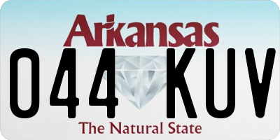 AR license plate 044KUV