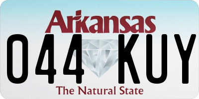 AR license plate 044KUY