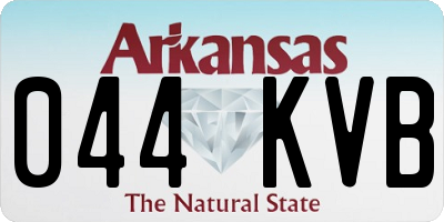 AR license plate 044KVB
