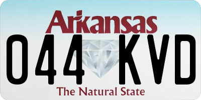 AR license plate 044KVD