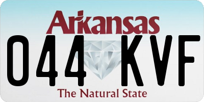 AR license plate 044KVF