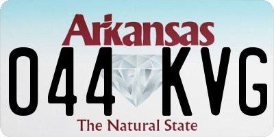AR license plate 044KVG
