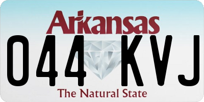 AR license plate 044KVJ