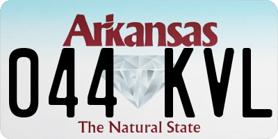 AR license plate 044KVL