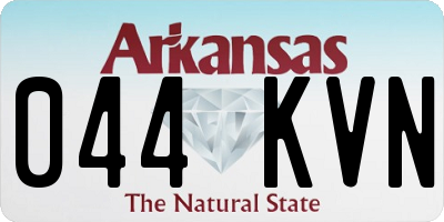 AR license plate 044KVN
