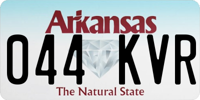 AR license plate 044KVR