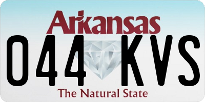 AR license plate 044KVS
