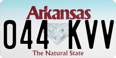 AR license plate 044KVV