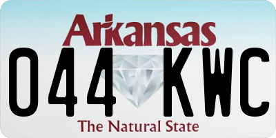 AR license plate 044KWC
