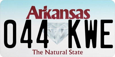 AR license plate 044KWE