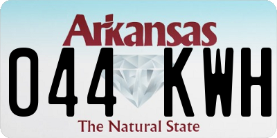 AR license plate 044KWH