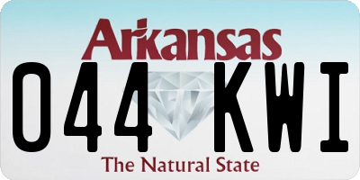 AR license plate 044KWI