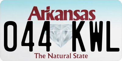 AR license plate 044KWL