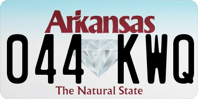 AR license plate 044KWQ