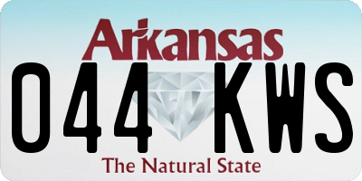 AR license plate 044KWS