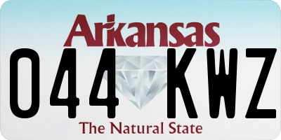 AR license plate 044KWZ