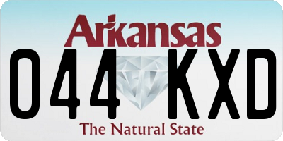 AR license plate 044KXD
