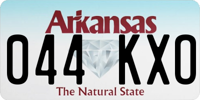 AR license plate 044KXO