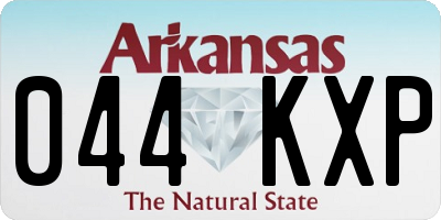 AR license plate 044KXP