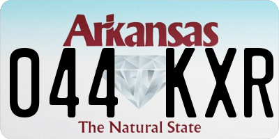 AR license plate 044KXR