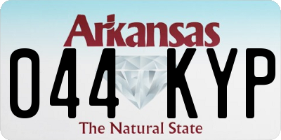 AR license plate 044KYP