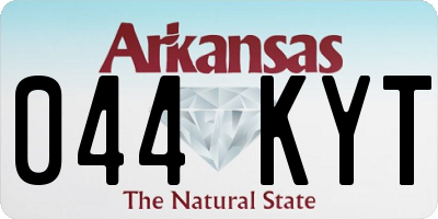 AR license plate 044KYT