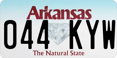 AR license plate 044KYW