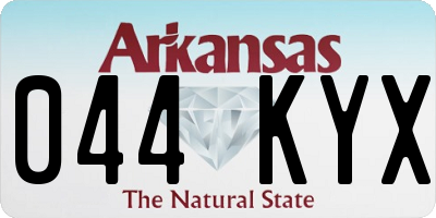 AR license plate 044KYX