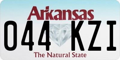 AR license plate 044KZI