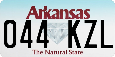 AR license plate 044KZL